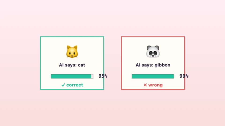 Is the AI Sure? — interactive video lesson: AI always guesses. It shows confidence, not truth.