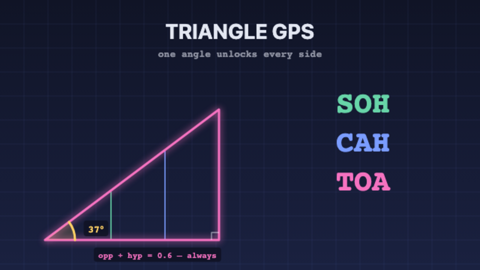 SOH CAH TOA: Triangle GPS — interactive video preview